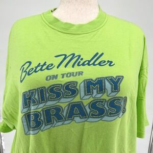 Bette Midler Kiss My Brass Tour T-Shirt XXL Concert Graphic Tee